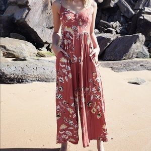 💐Jaase Jolie Romper Dusty Rose Floral Boho